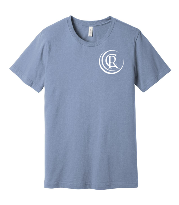 Bella Canvas Jersey Short Sleeve Tee - Heather Blue- BC3001cvc