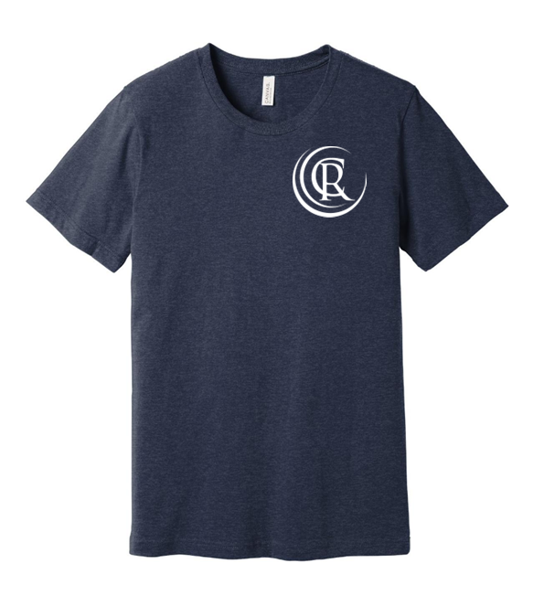 Bella Canvas Jersey Short Sleeve Tee - Heather Midnight Navy- BC3001cvc