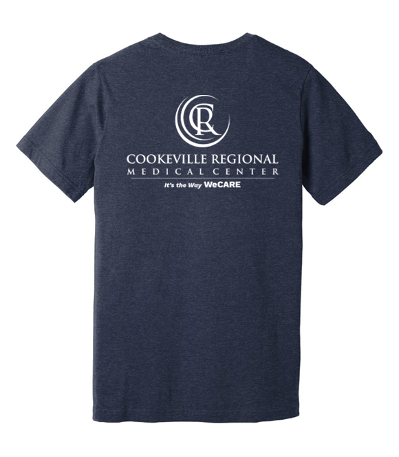 Bella Canvas Jersey Short Sleeve Tee - Heather Midnight Navy- BC3001cvc