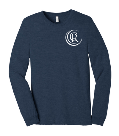 Long Sleeve TShirt Bella Canvas Navy- BC3501