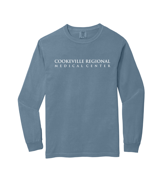 Comfort Colors Long Sleeve T-Shirt - 6014 - Blue Jean