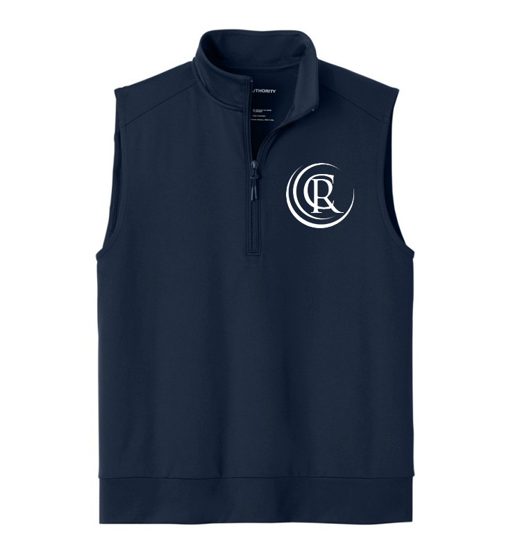Double Knit 1/4-Zip Vest True Navy K880V