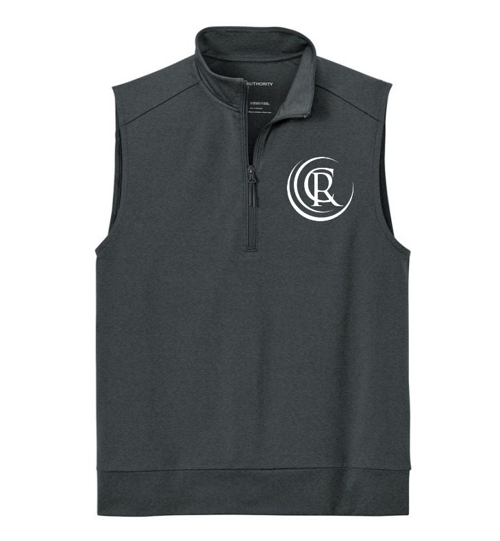 Double Knit 1/4-Zip Vest Grey Steel Heather K880V