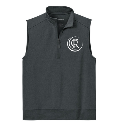 Double Knit 1/4-Zip Vest Grey Steel Heather K880V