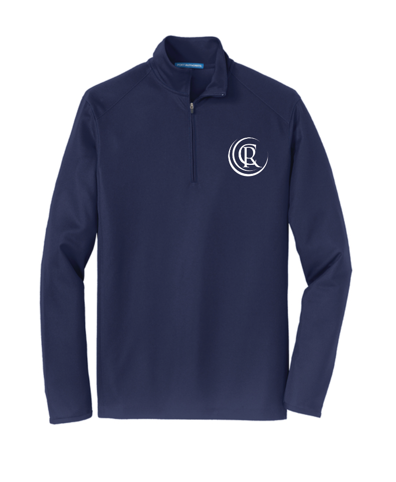 Mens Pinpoint Mesh 1/2-Zip K806 - True Navy
