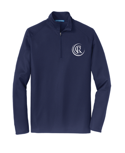 Mens Pinpoint Mesh 1/2-Zip K806 - True Navy