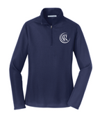 Women's Pinpoint Mesh 1/2-Zip L806 - True Navy