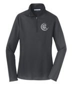Women's Pinpoint Mesh 1/2-Zip L806 - Battleship Grey