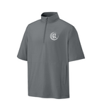 1/4-Zip Short Sleeve Wind Shirt - Charcoal RA7400SSQ