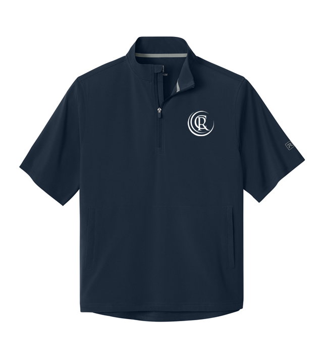 1/4-Zip Short Sleeve Wind Shirt - Navy RA7400SSQ