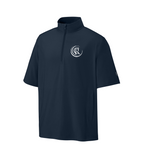 1/4-Zip Short Sleeve Wind Shirt - Navy RA7400SSQ