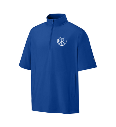 1/4-Zip Short Sleeve Wind Shirt - Royal RA7400SSQ